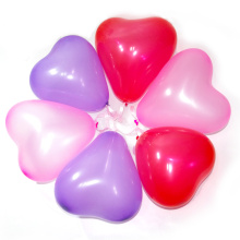 Jouets de ballon en latex en forme de coeur pour la Saint-Valentin